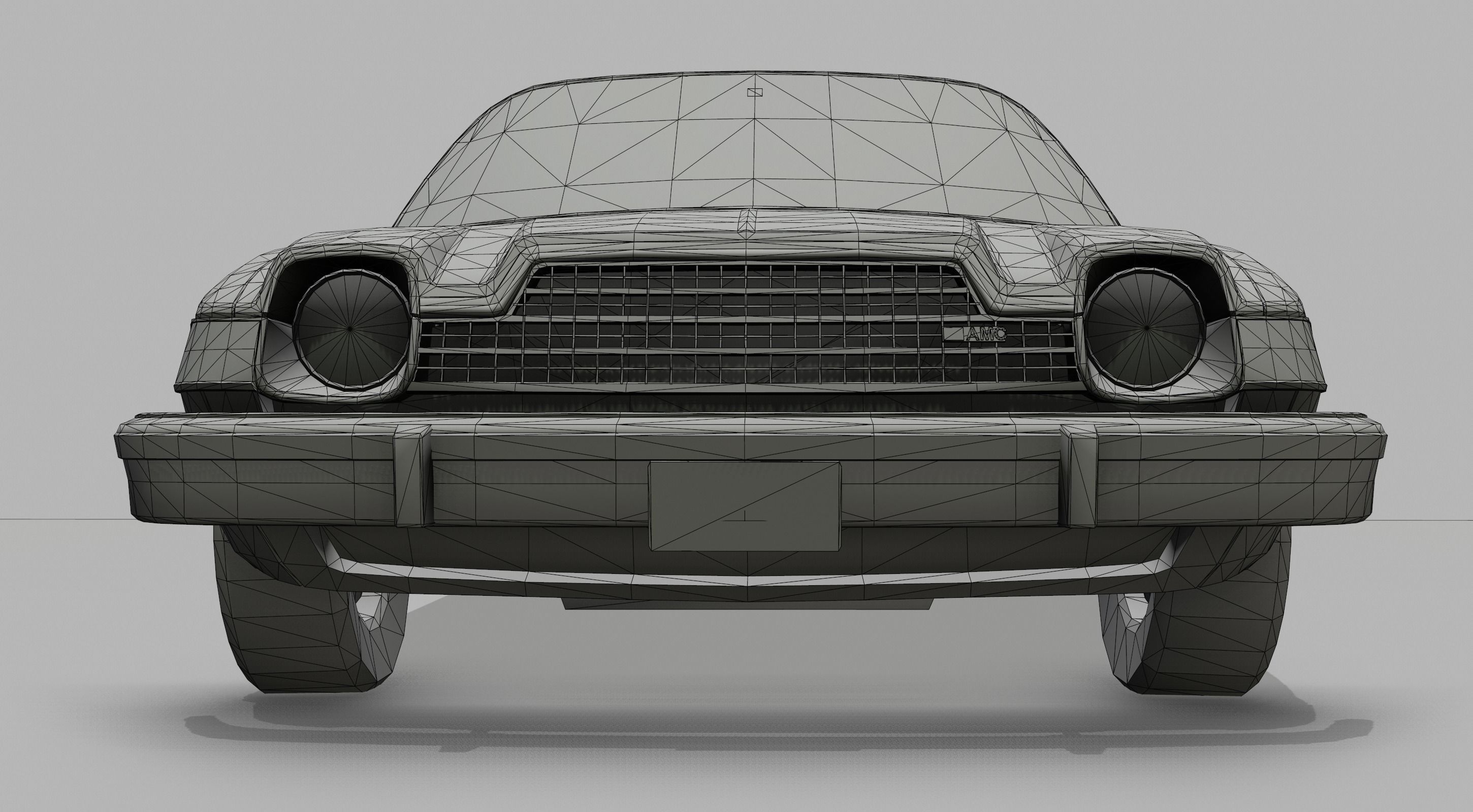 AMC Pacer Low-poly 3D model_8