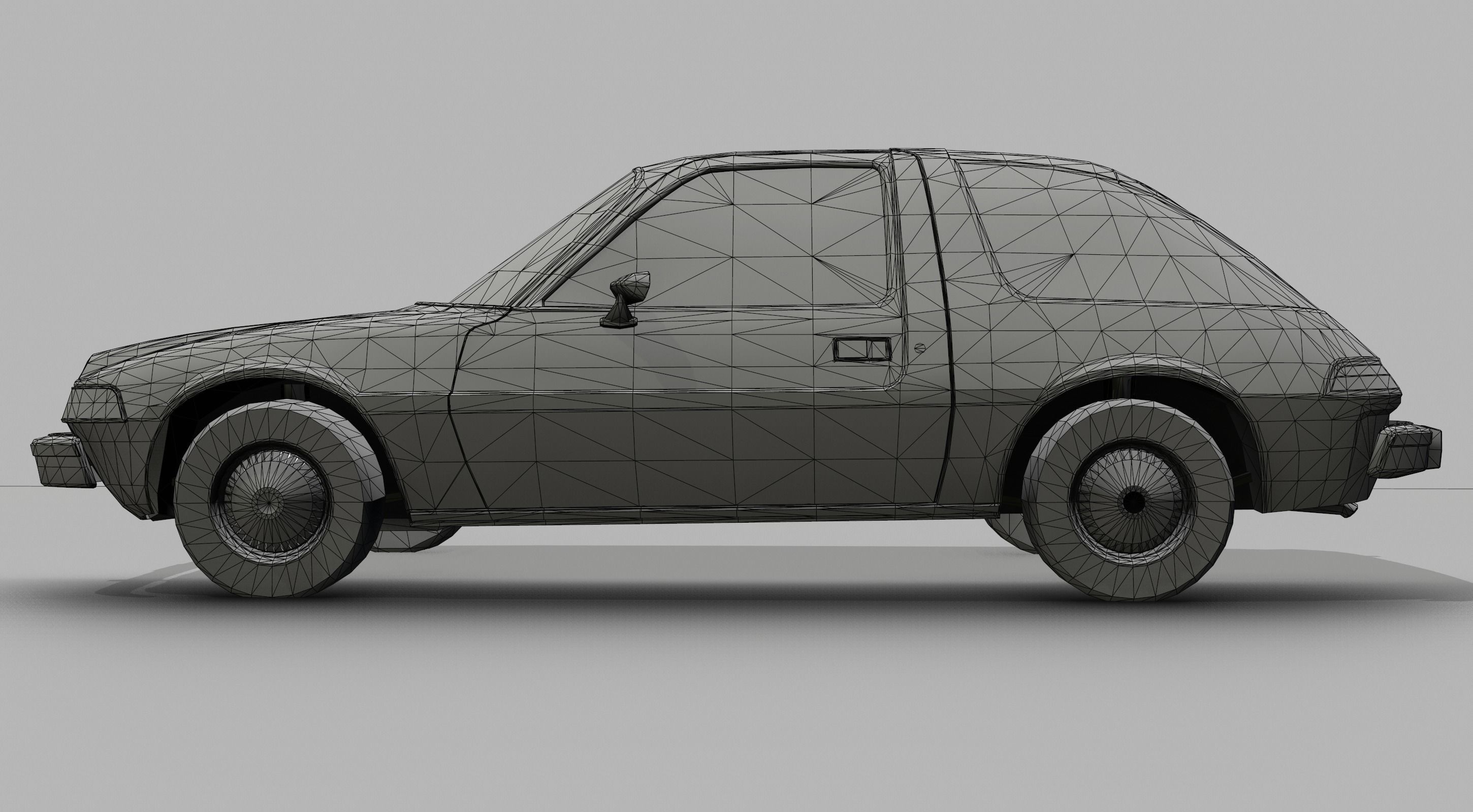 AMC Pacer Low-poly 3D model_9