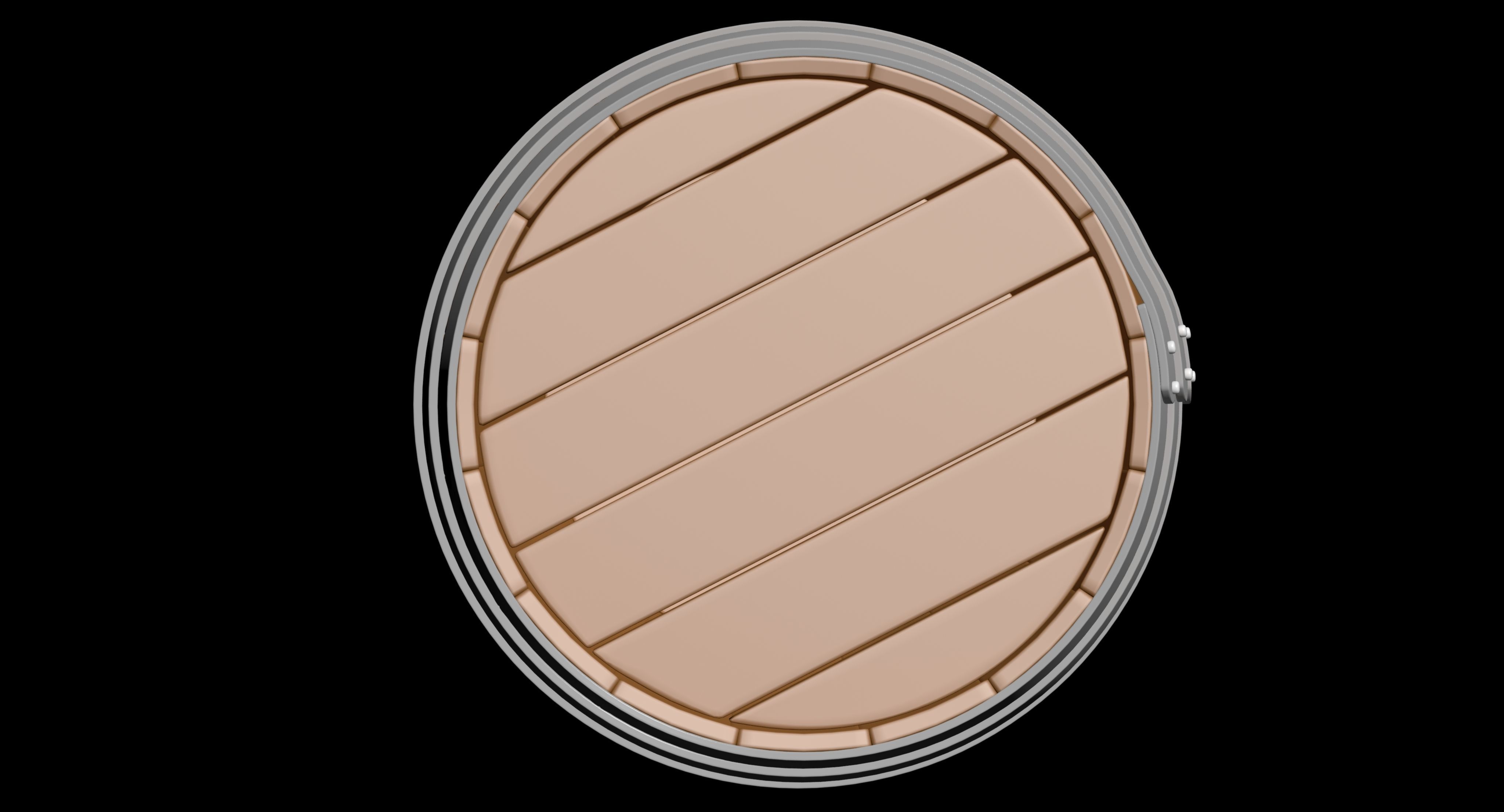 Wooden Barrel 3D model 3D model_7