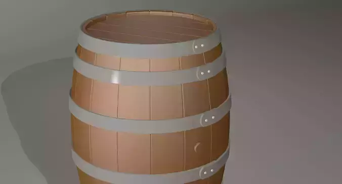 Wooden Barrel 3D model 3D model Wooden Barrel 3D model 3D model
