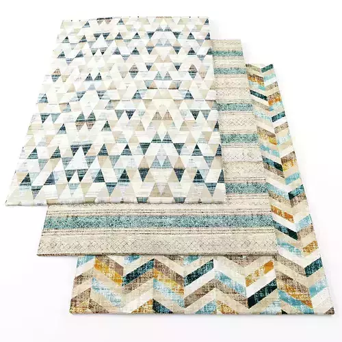 Mirage rugs Low-poly 3D model