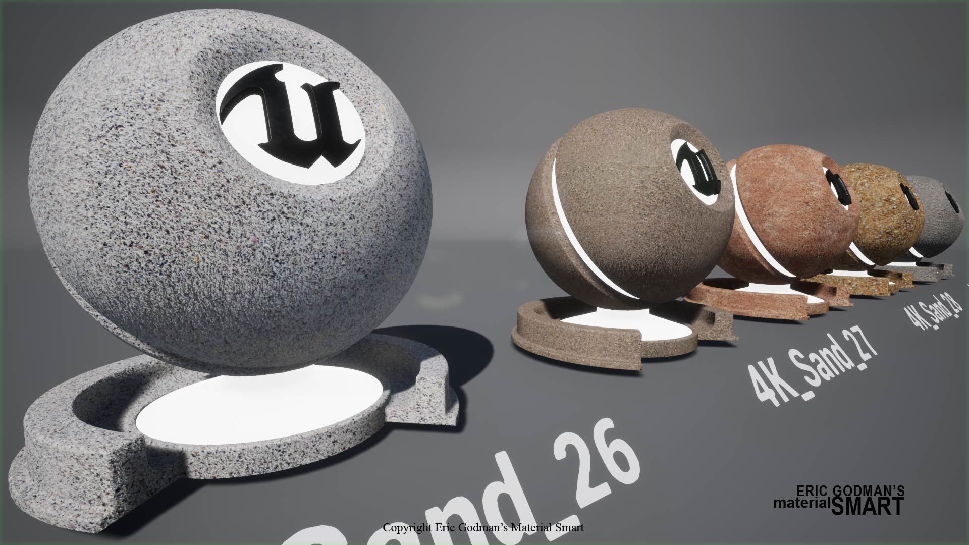 Sand World Aligned Materials 3D model_17