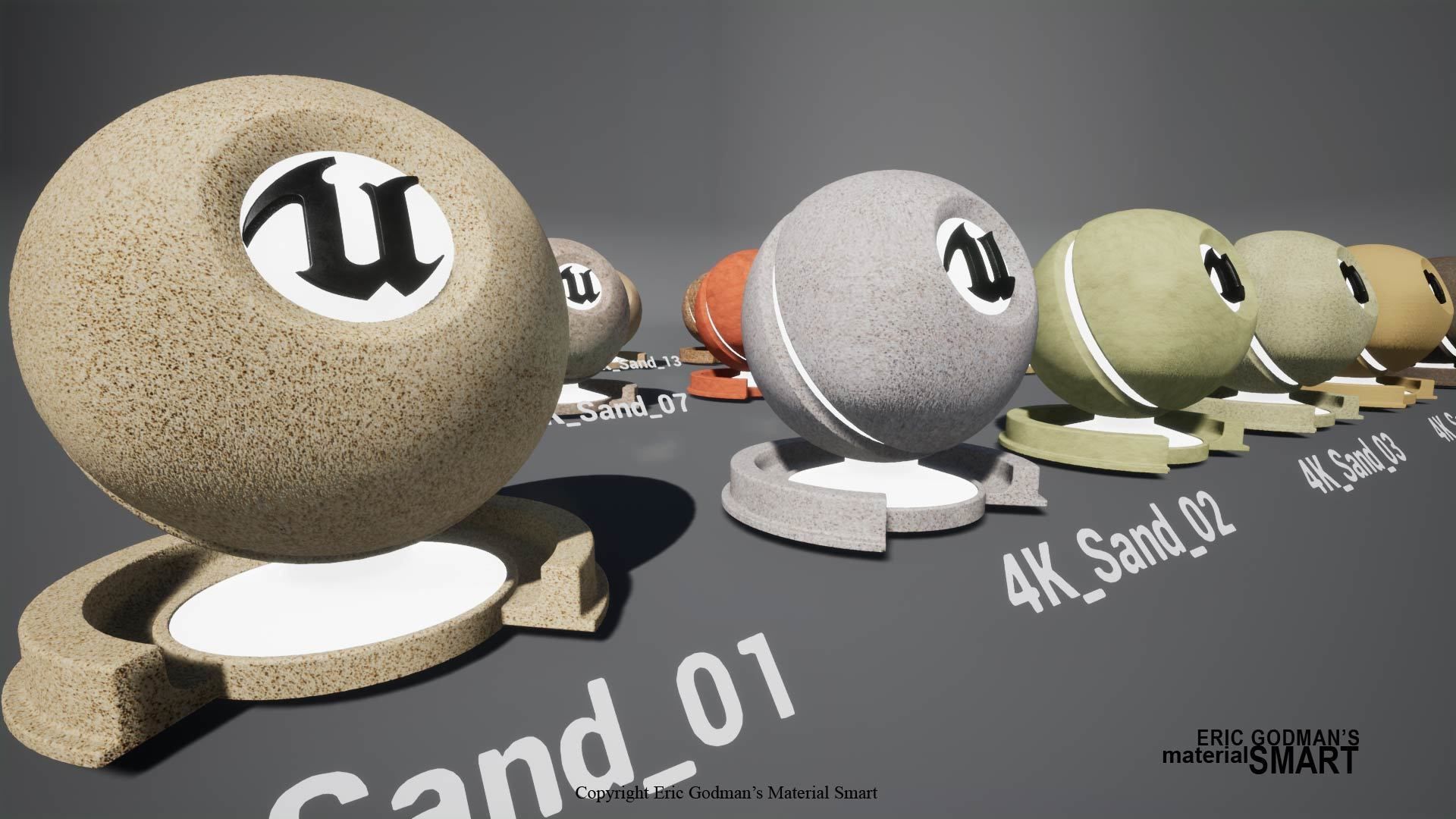 Sand World Aligned Materials 3D model_7