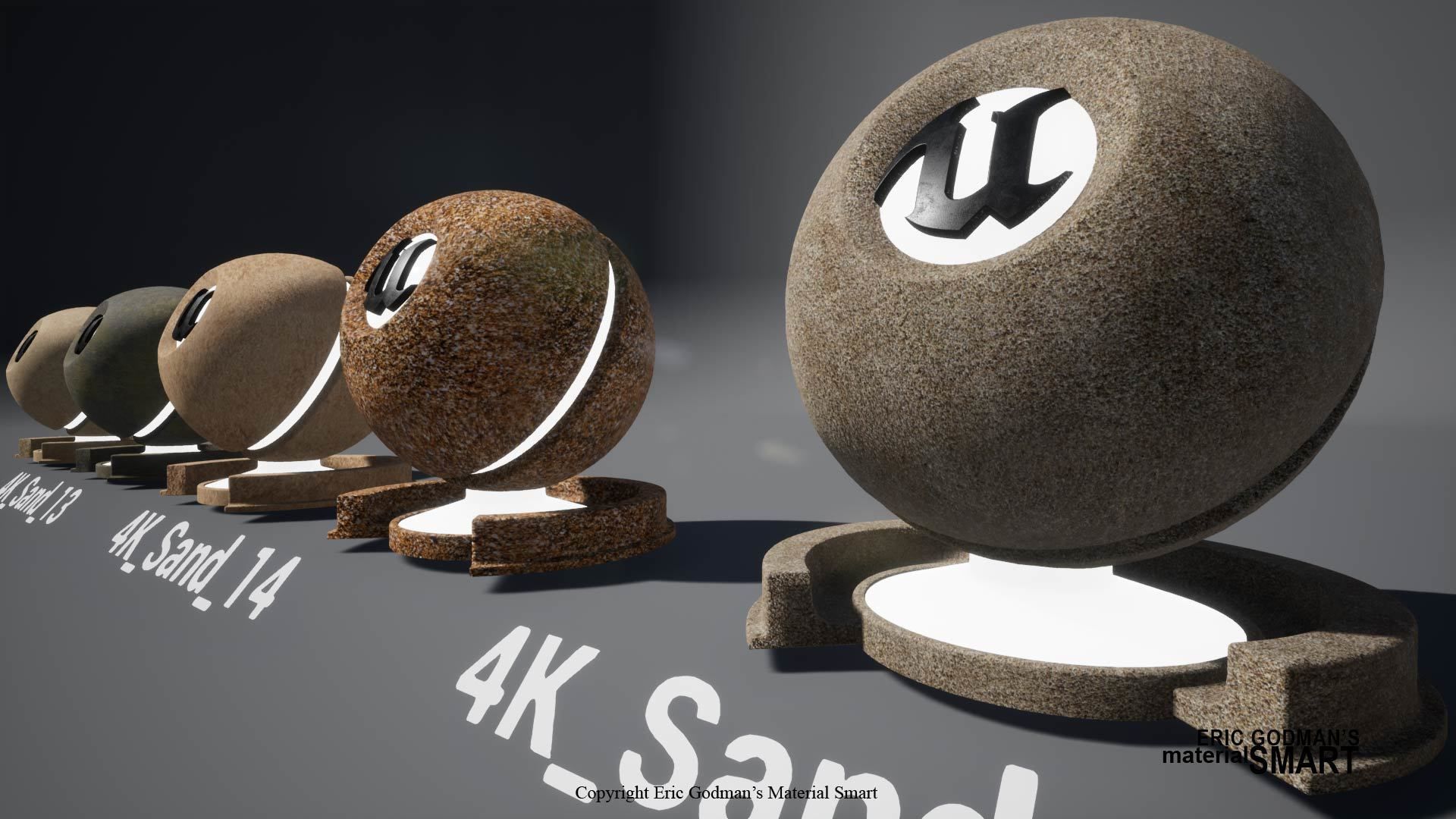 Sand World Aligned Materials 3D model_11