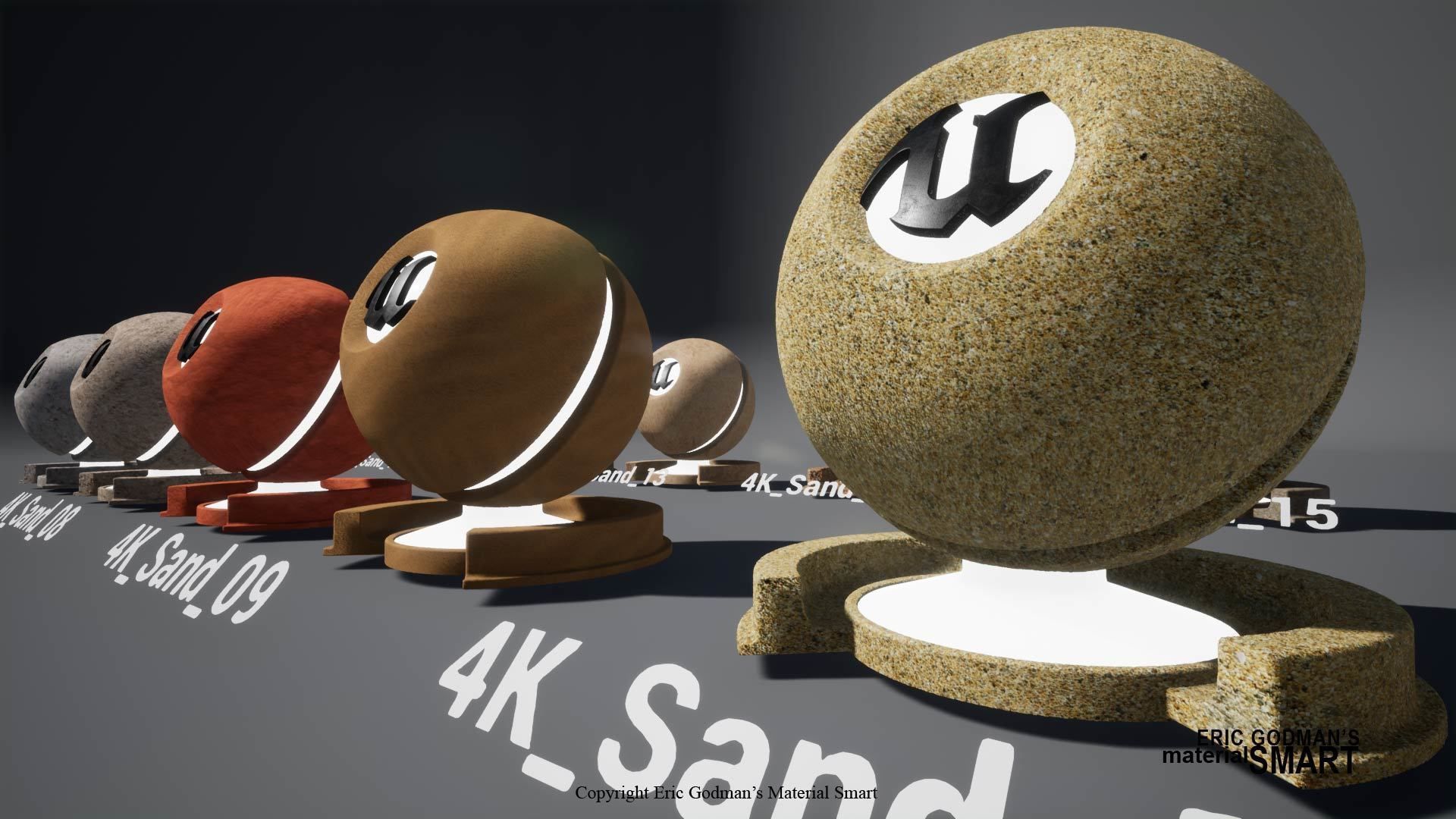 Sand World Aligned Materials 3D model_9