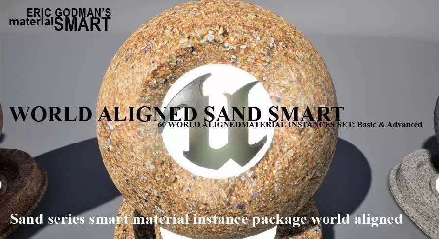Sand World Aligned Materials 3D model_0