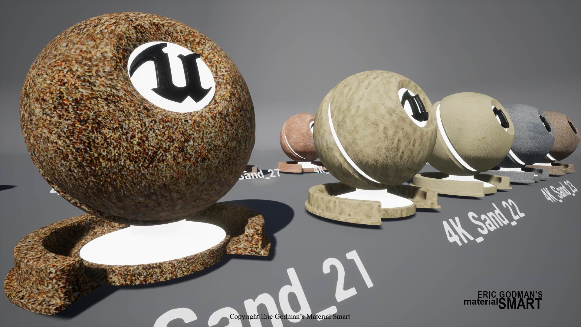 Sand World Aligned Materials 3D model_15