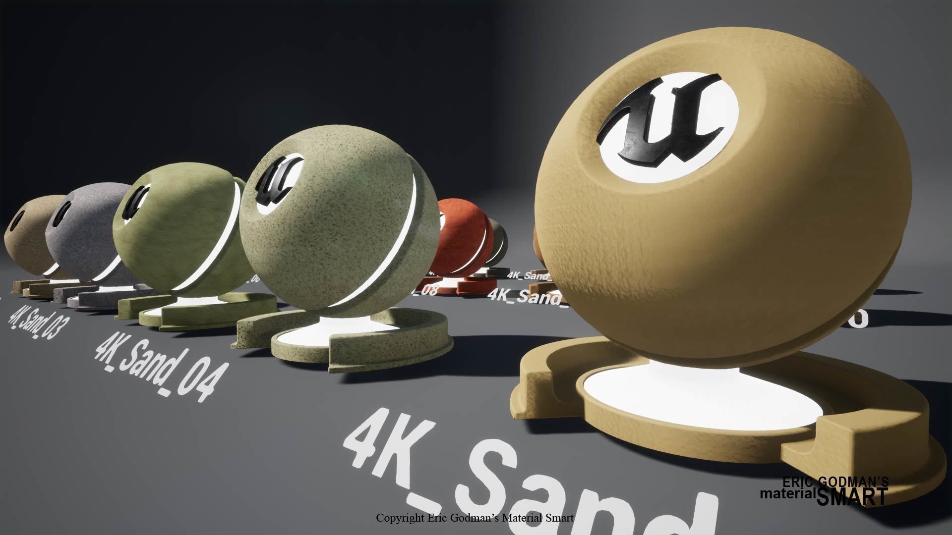 Sand World Aligned Materials 3D model_6