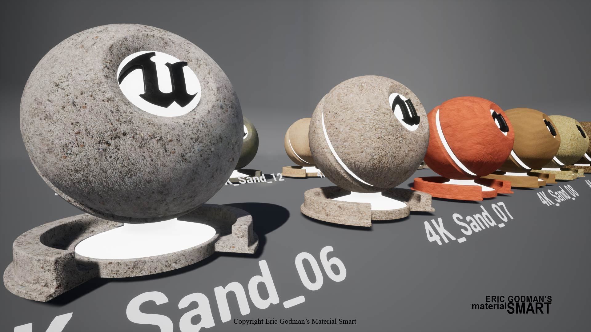 Sand World Aligned Materials 3D model_8