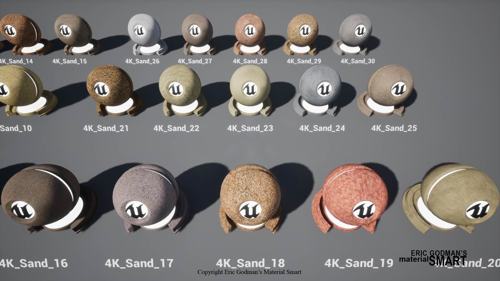 Sand World Aligned Materials 3D model_4