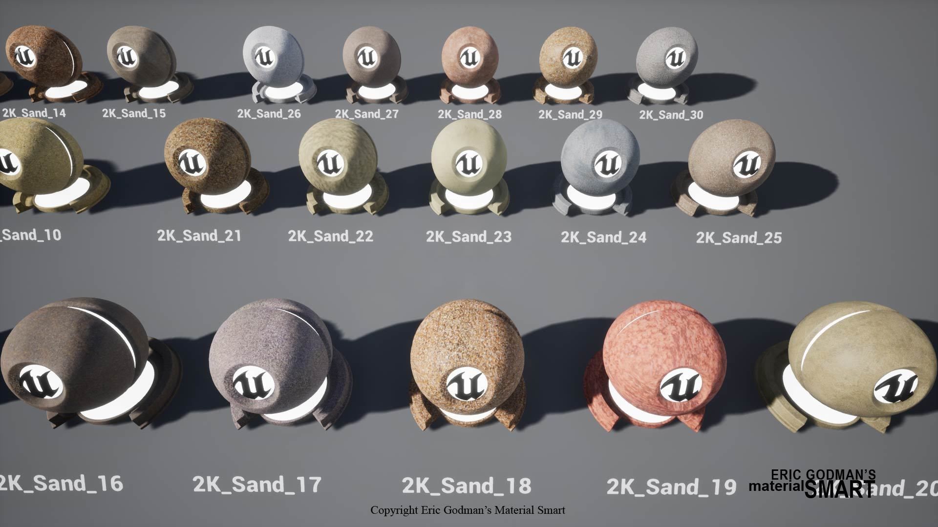 Sand World Aligned Materials 3D model_5