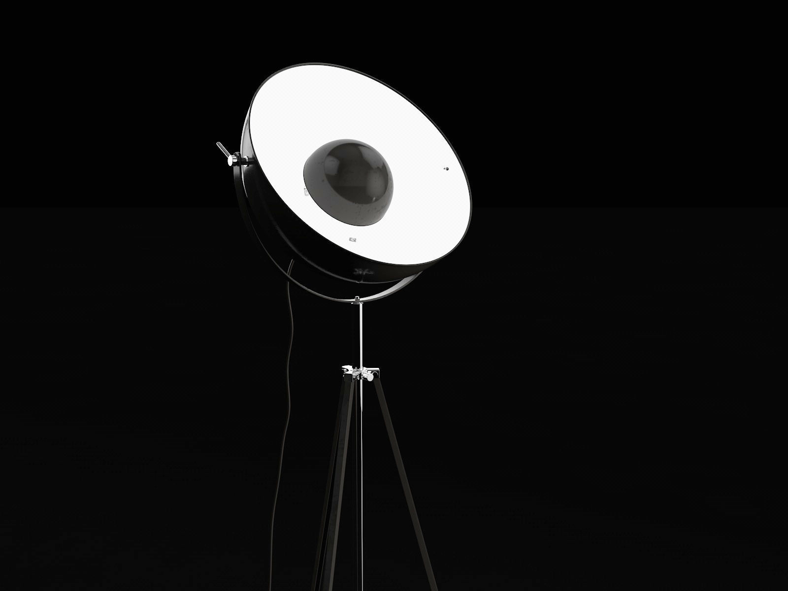 Realistic Studio Lamp Modeling 3D model_4