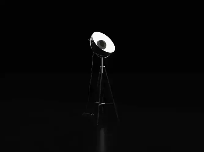 Realistic Studio Lamp Modeling 3D model