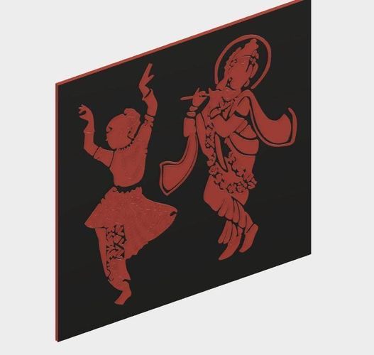 Radhe krishna 3D print model
