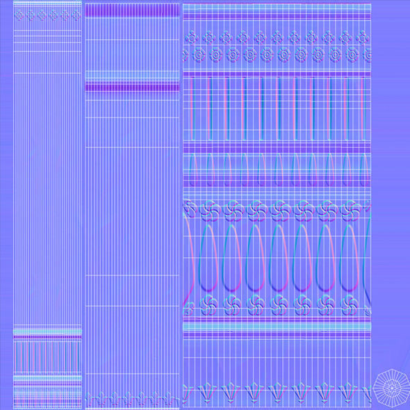 Street Lamp PBR Free 3D model_13