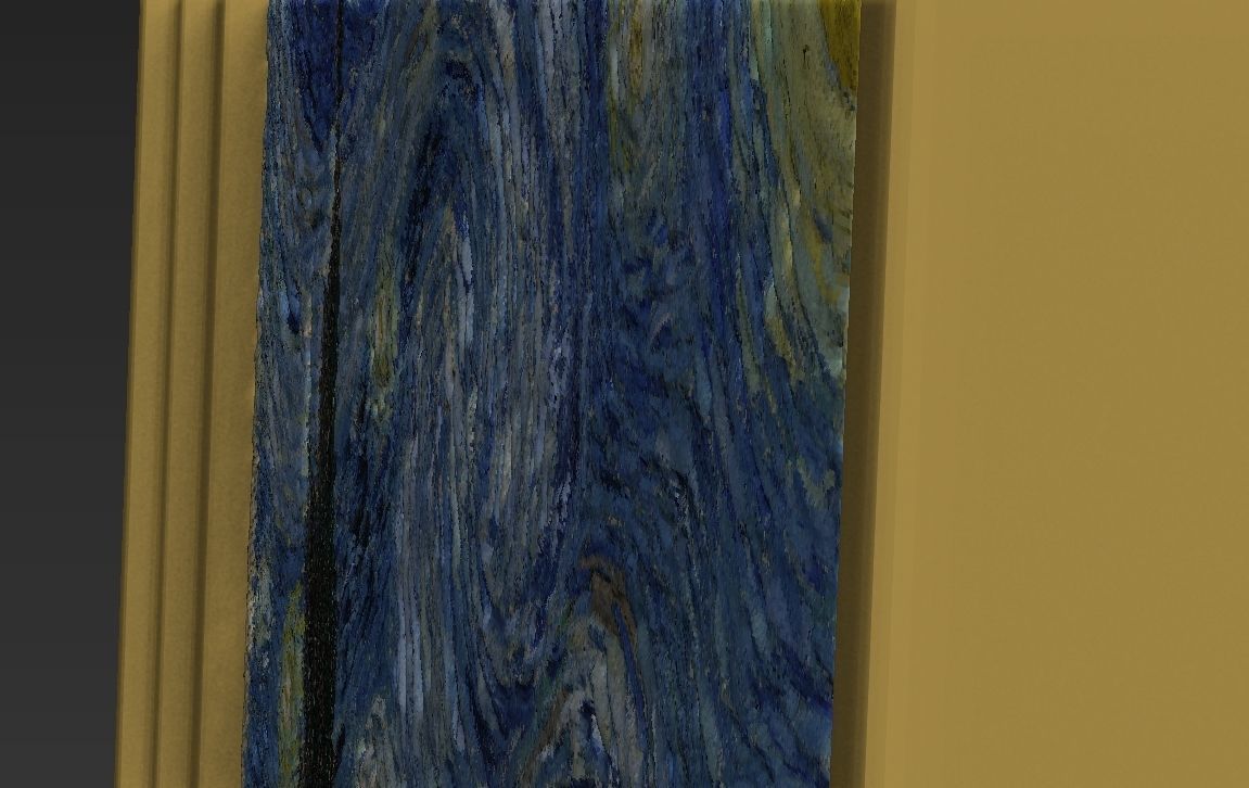 Starry Night painting by Vincent Van Gogh for 3D printing 3D print model_15