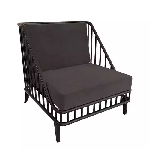 CB2 Kaya Black Rattan