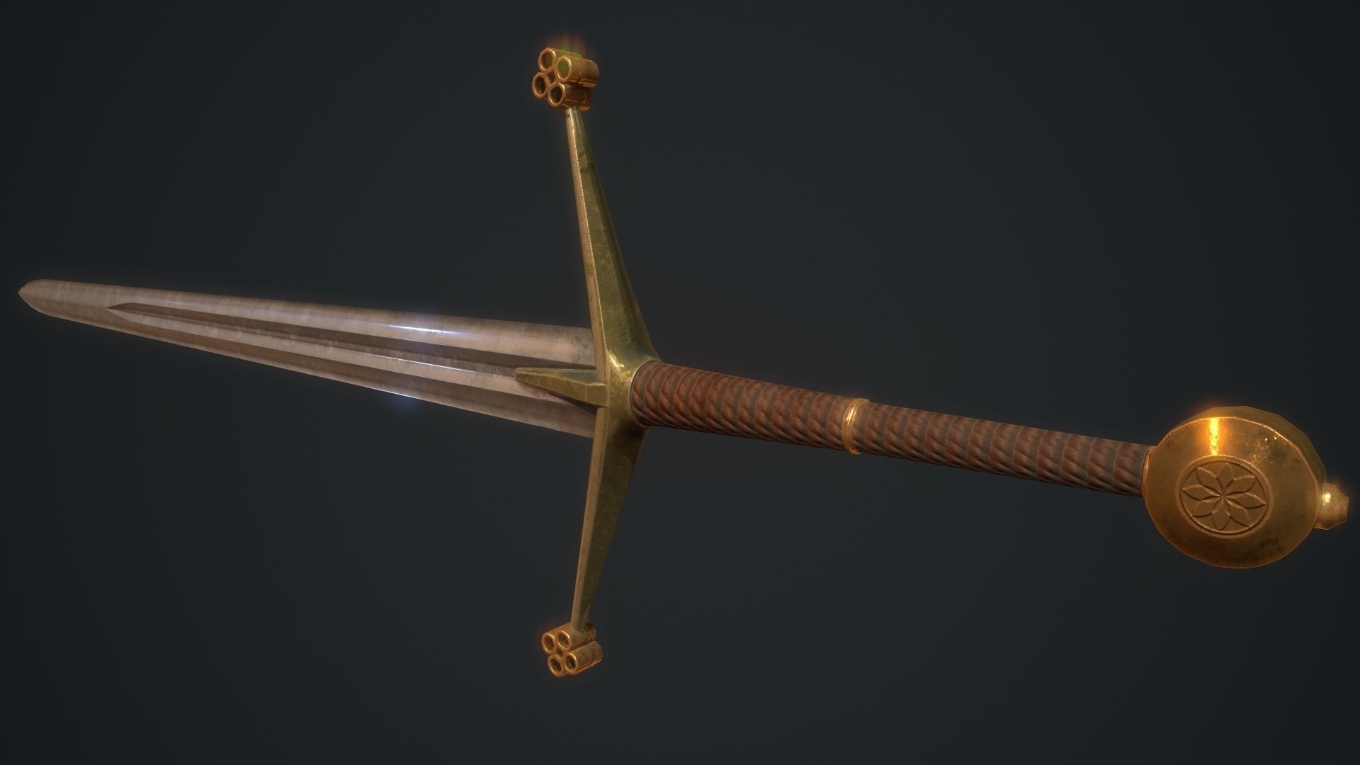 Weapon collection Low-poly 3D model_16