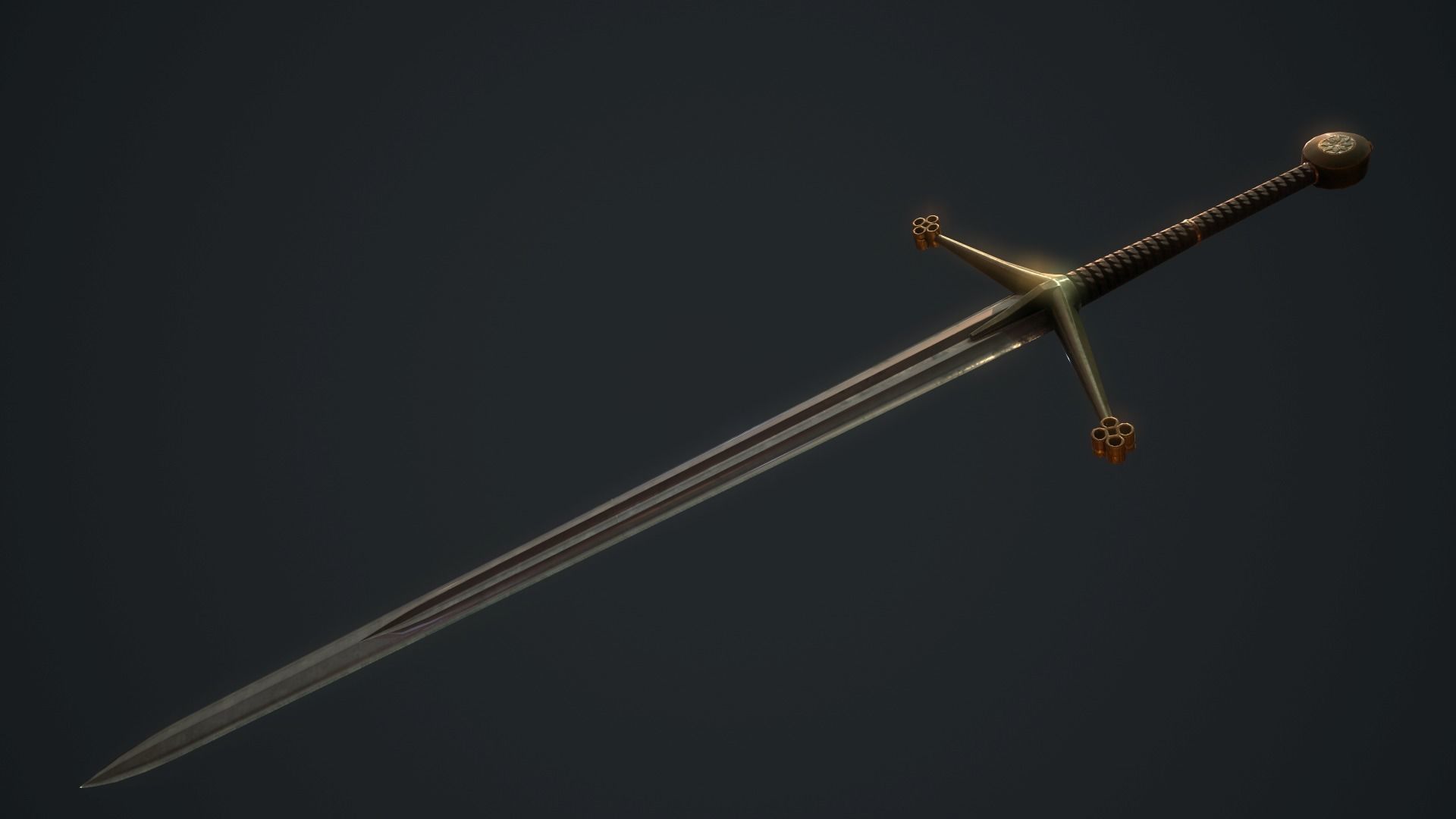 Weapon collection Low-poly 3D model_17