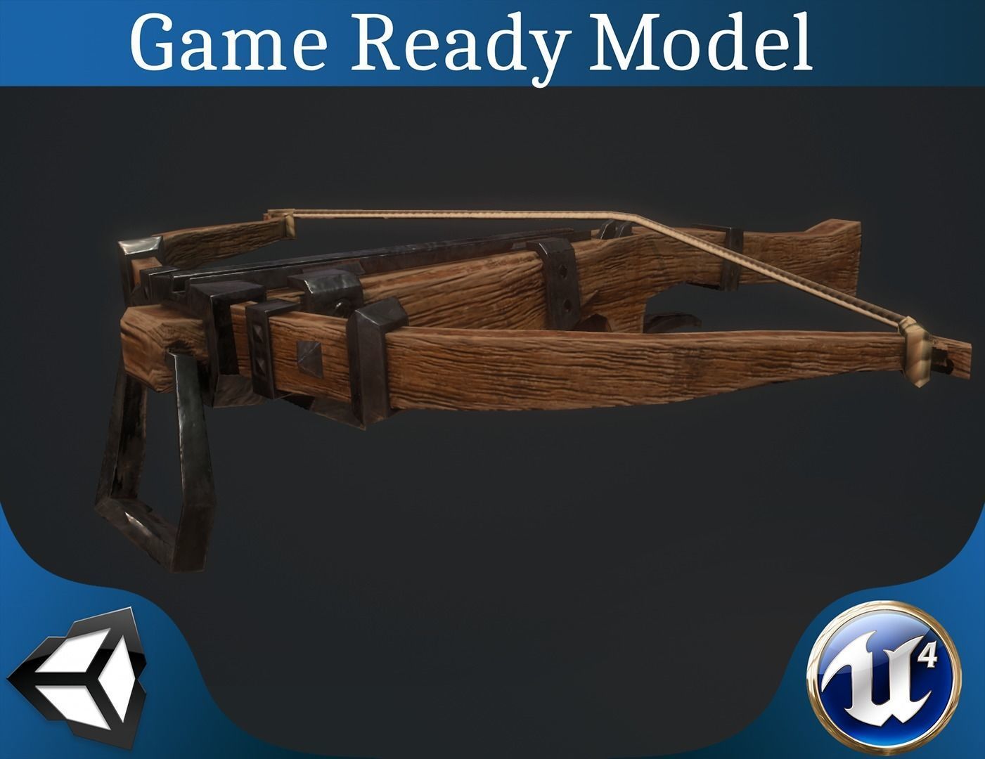 Weapon collection Low-poly 3D model_2