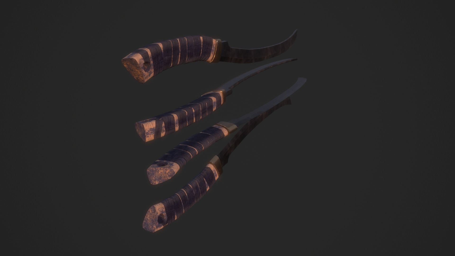 Weapon collection Low-poly 3D model_25
