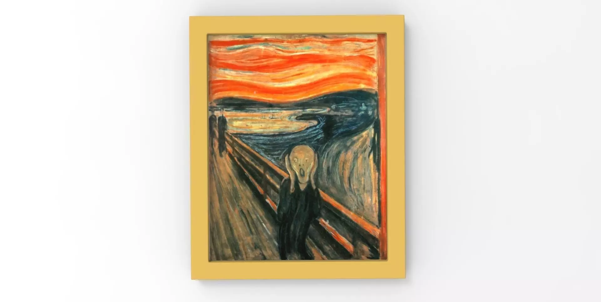 The Scream painting by Edvard Munch for 3D printing 3D print model