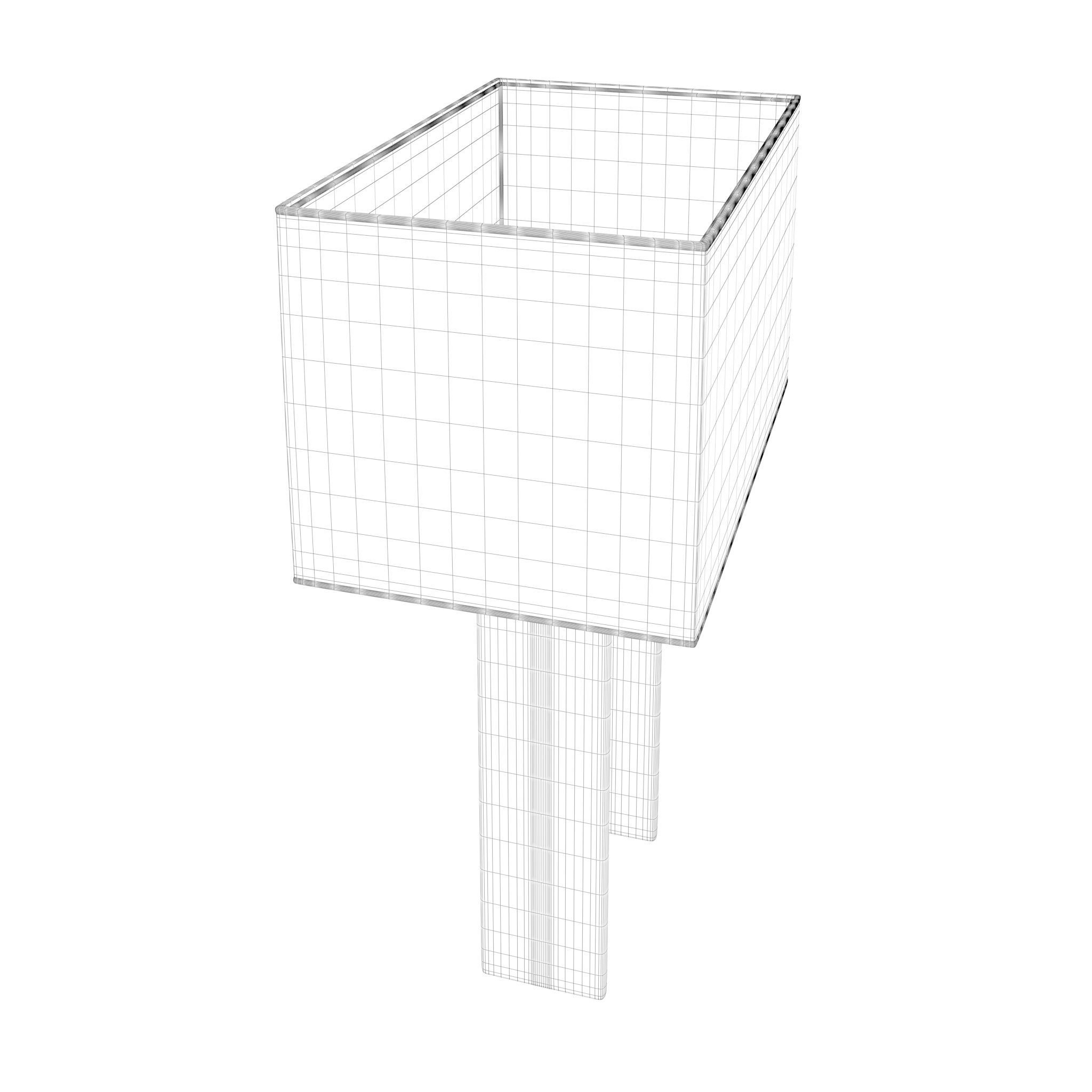 Restoration Hardware BEAM TABLE LAMP 3D model_4