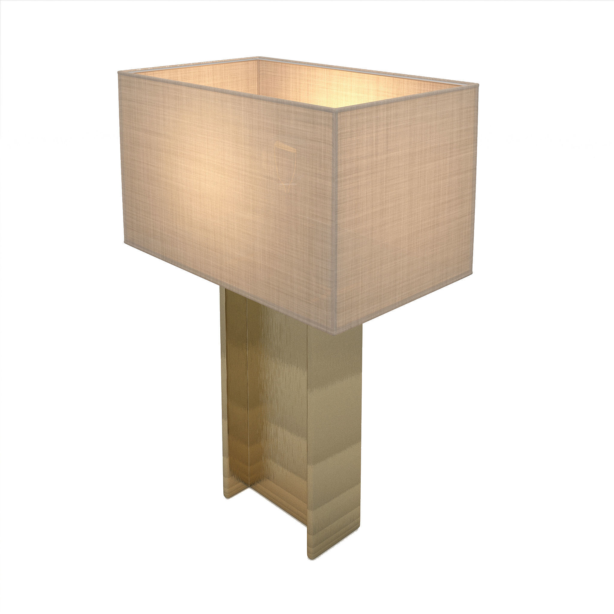 Restoration Hardware BEAM TABLE LAMP 3D model_8