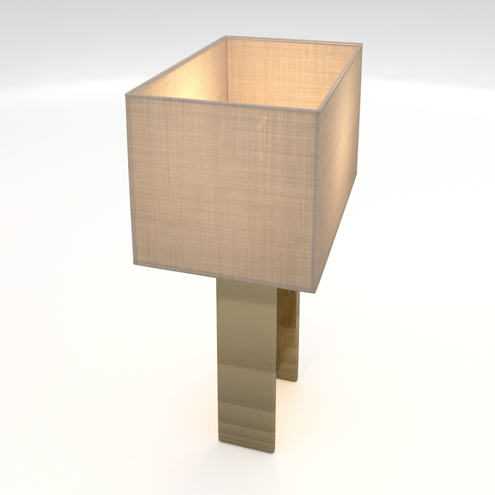 Restoration Hardware BEAM TABLE LAMP 3D model_3