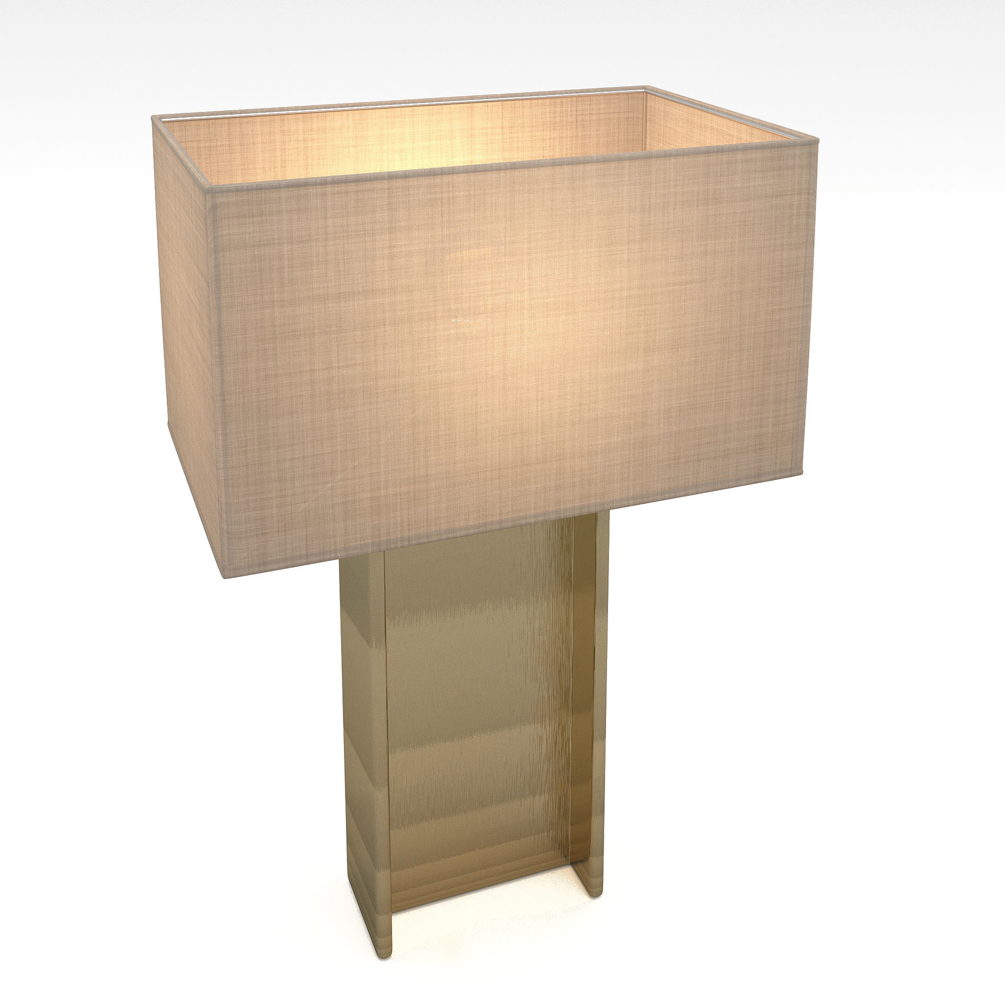 Restoration Hardware BEAM TABLE LAMP 3D model_7