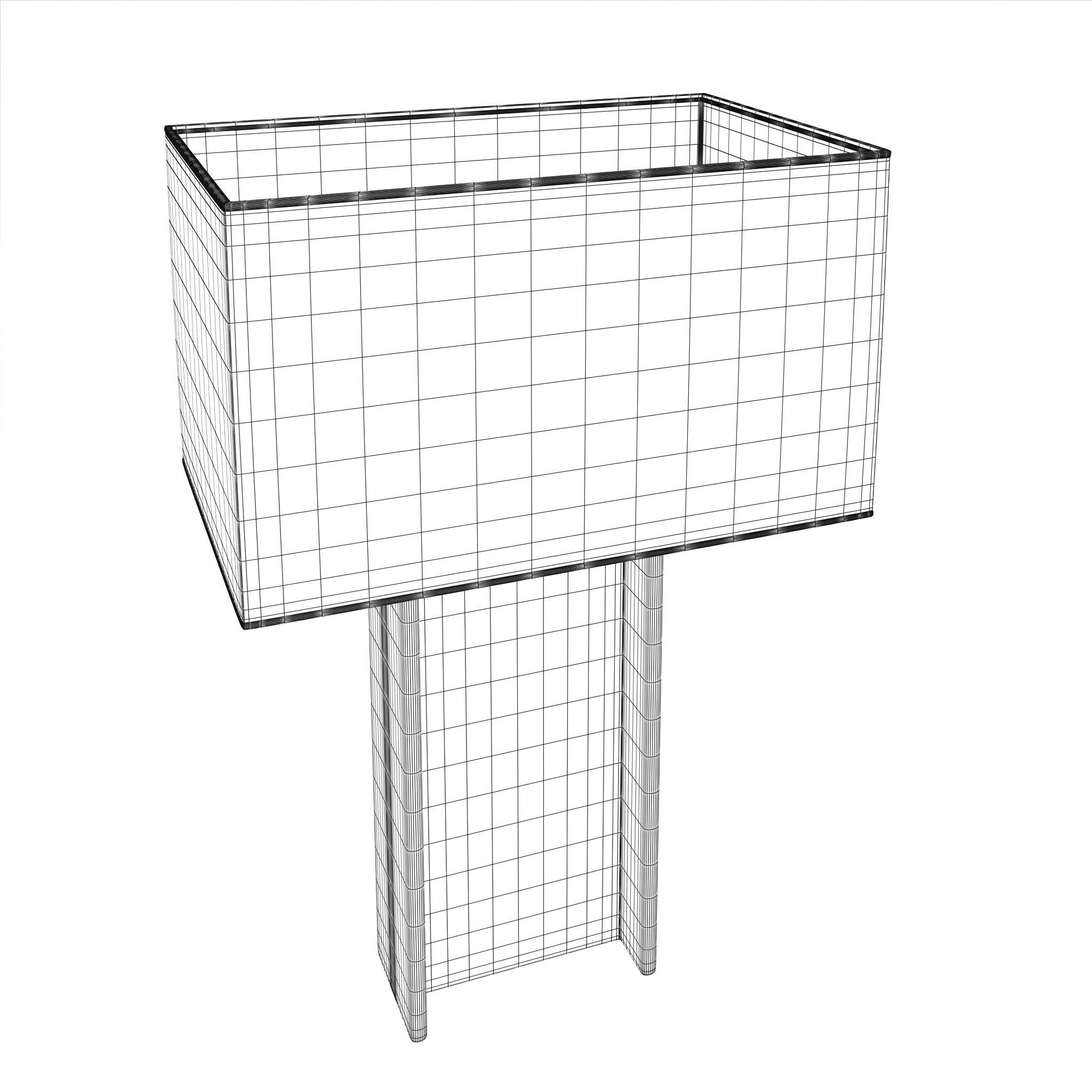 Restoration Hardware BEAM TABLE LAMP 3D model_9