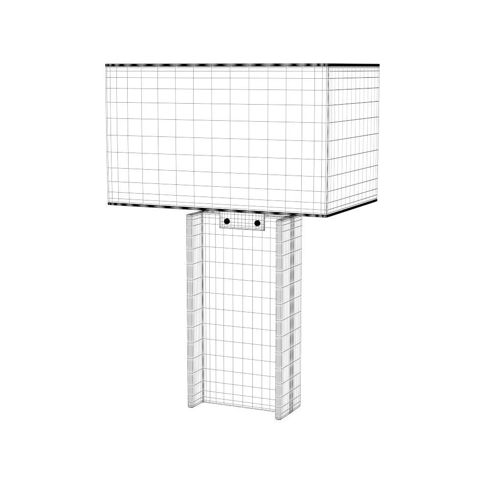 Restoration Hardware BEAM TABLE LAMP 3D model_1