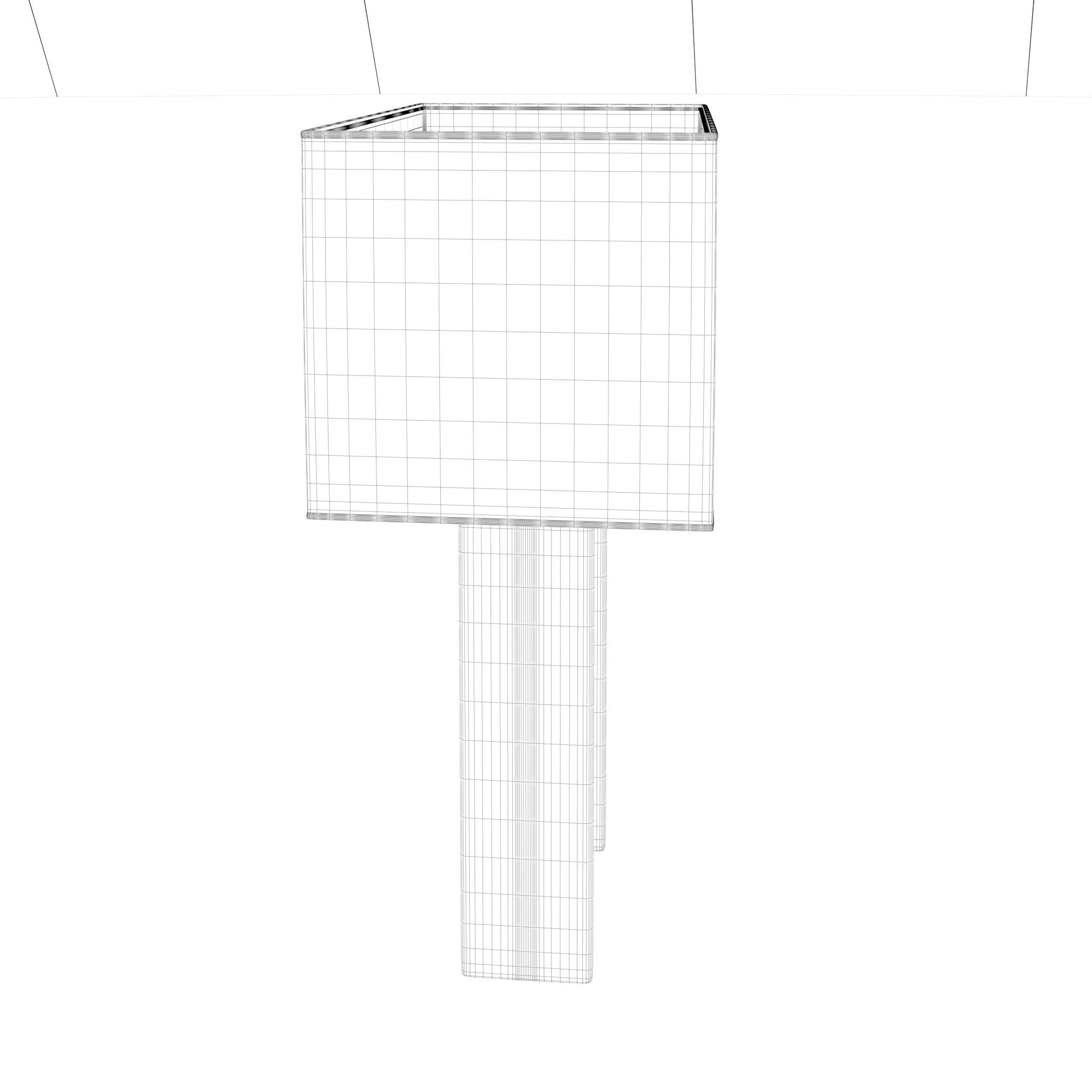 Restoration Hardware BEAM TABLE LAMP 3D model_6