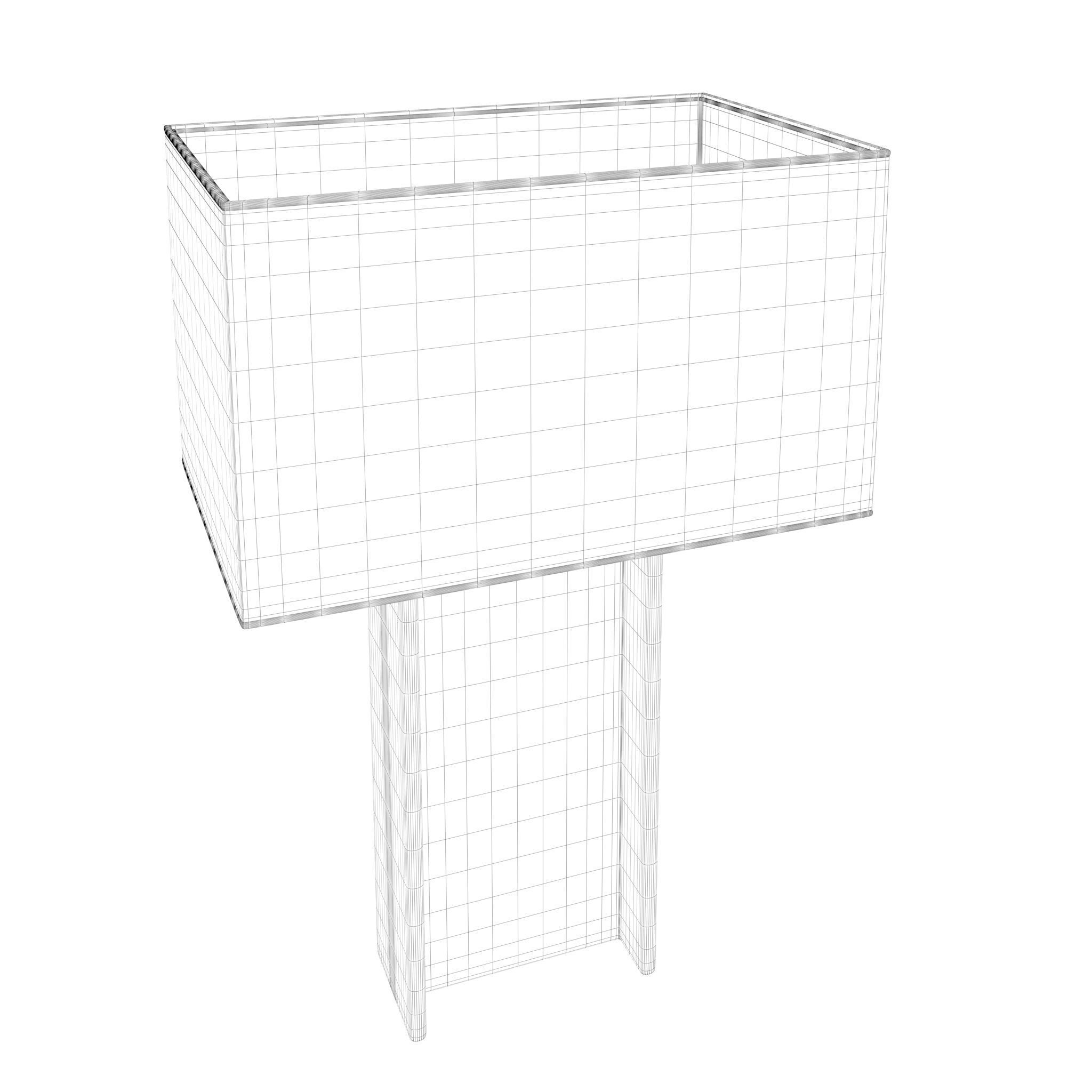 Restoration Hardware BEAM TABLE LAMP 3D model_2