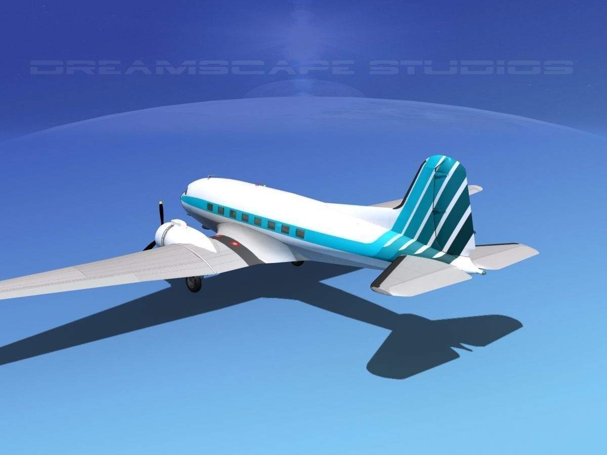 Douglas DC-3 Atlantic Aero 3D model_11