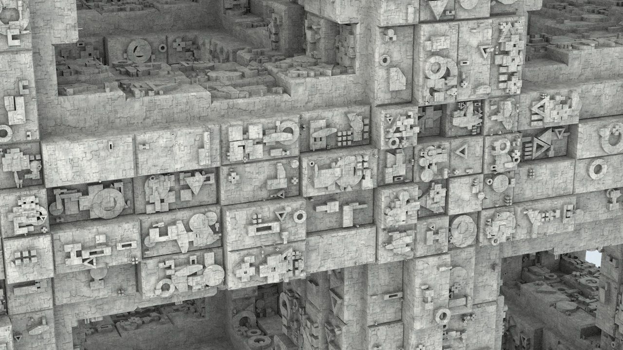 Sci-Fi Shapes - The Quadron 3D model_1