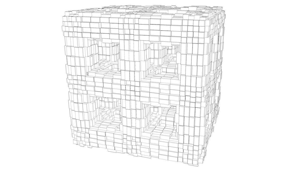 Sci-Fi Shapes - The Quadron 3D model_8