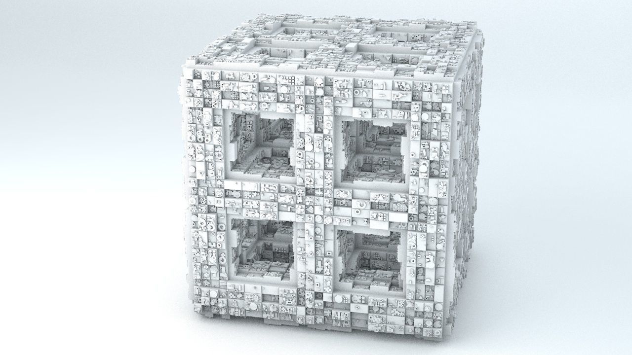 Sci-Fi Shapes - The Quadron 3D model_3