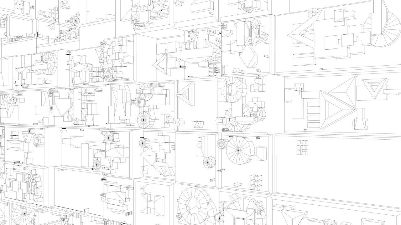 Sci-Fi Shapes - The Quadron 3D model_10