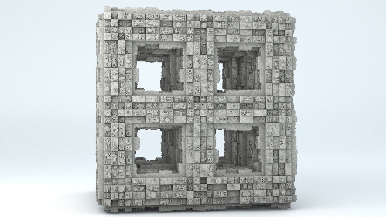 Sci-Fi Shapes - The Quadron 3D model_2