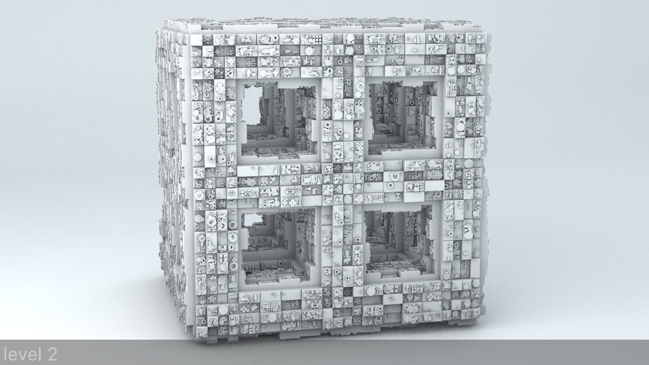 Sci-Fi Shapes - The Quadron 3D model_6