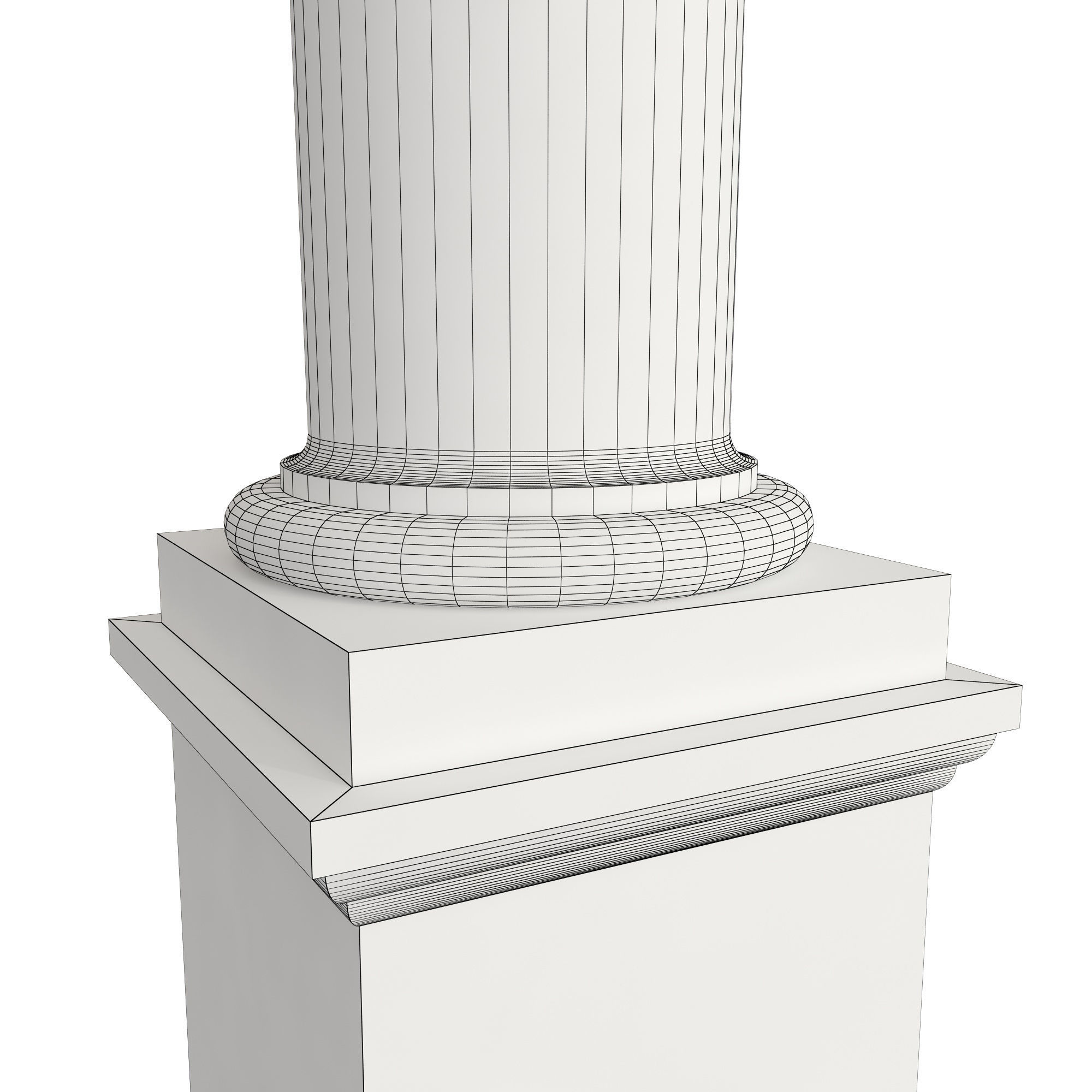 Tuscan Column 3D model_1