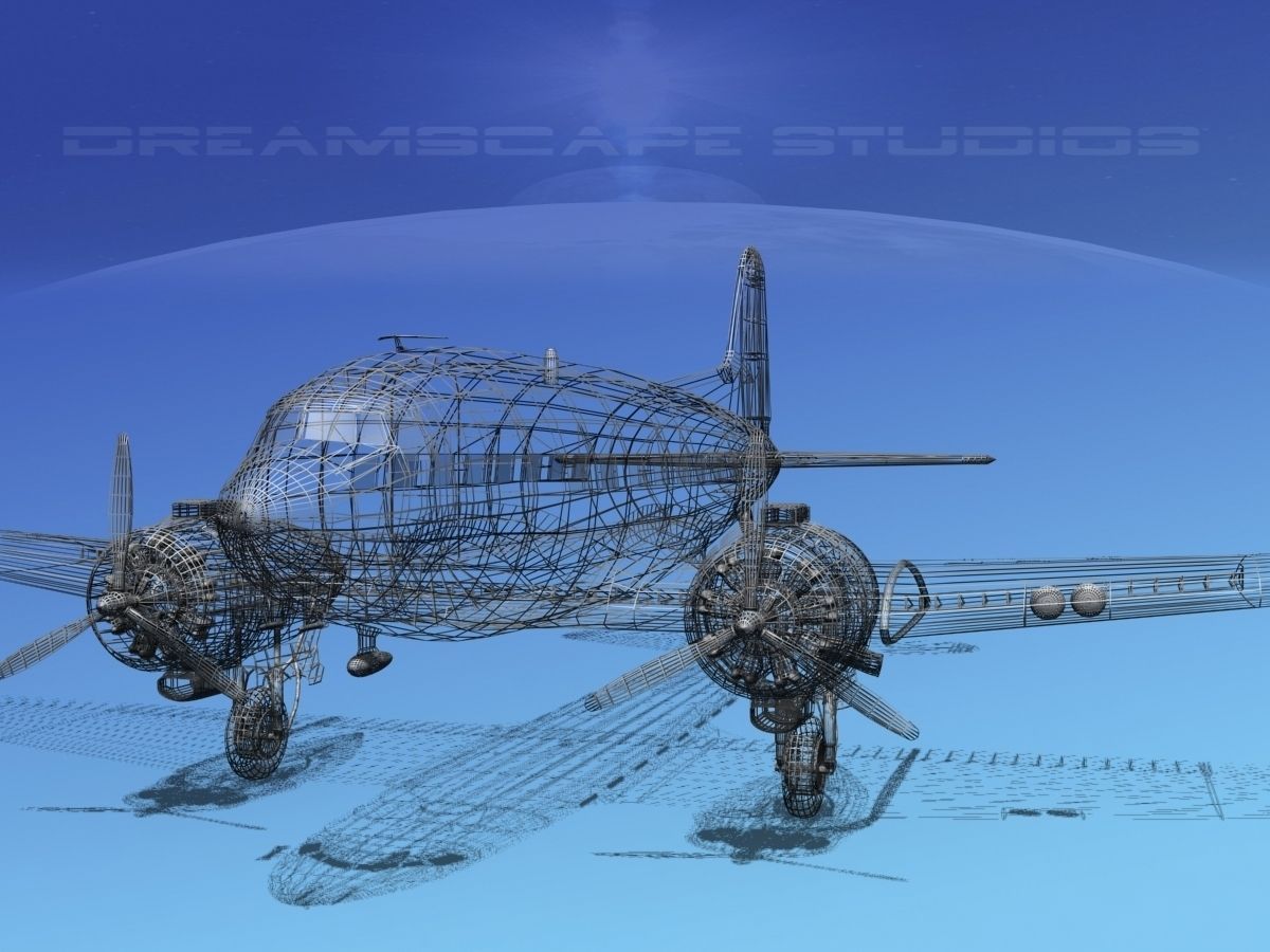 Douglas DC-3 Base Model 3D model_2