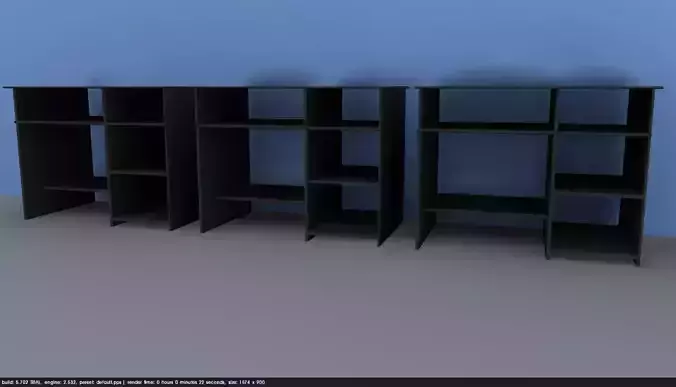 Office desk 3D model