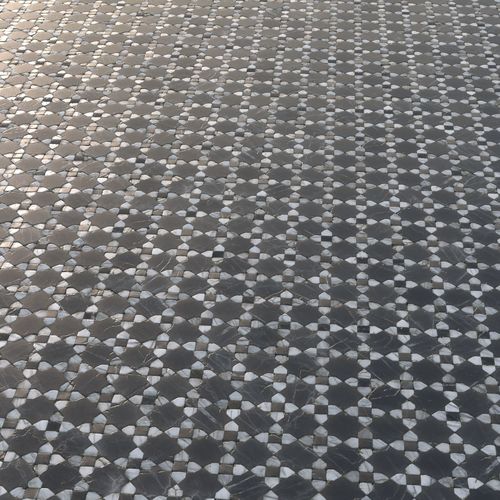Ornamental marble mosaic PBR material Texture