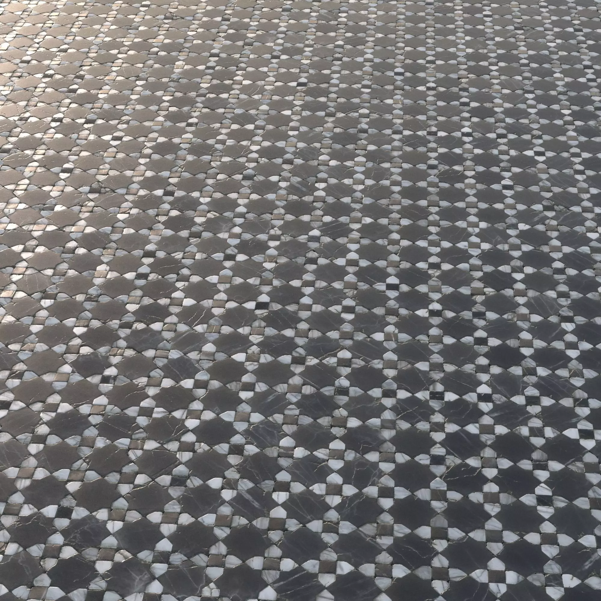 Ornamental marble mosaic PBR material Texture_0