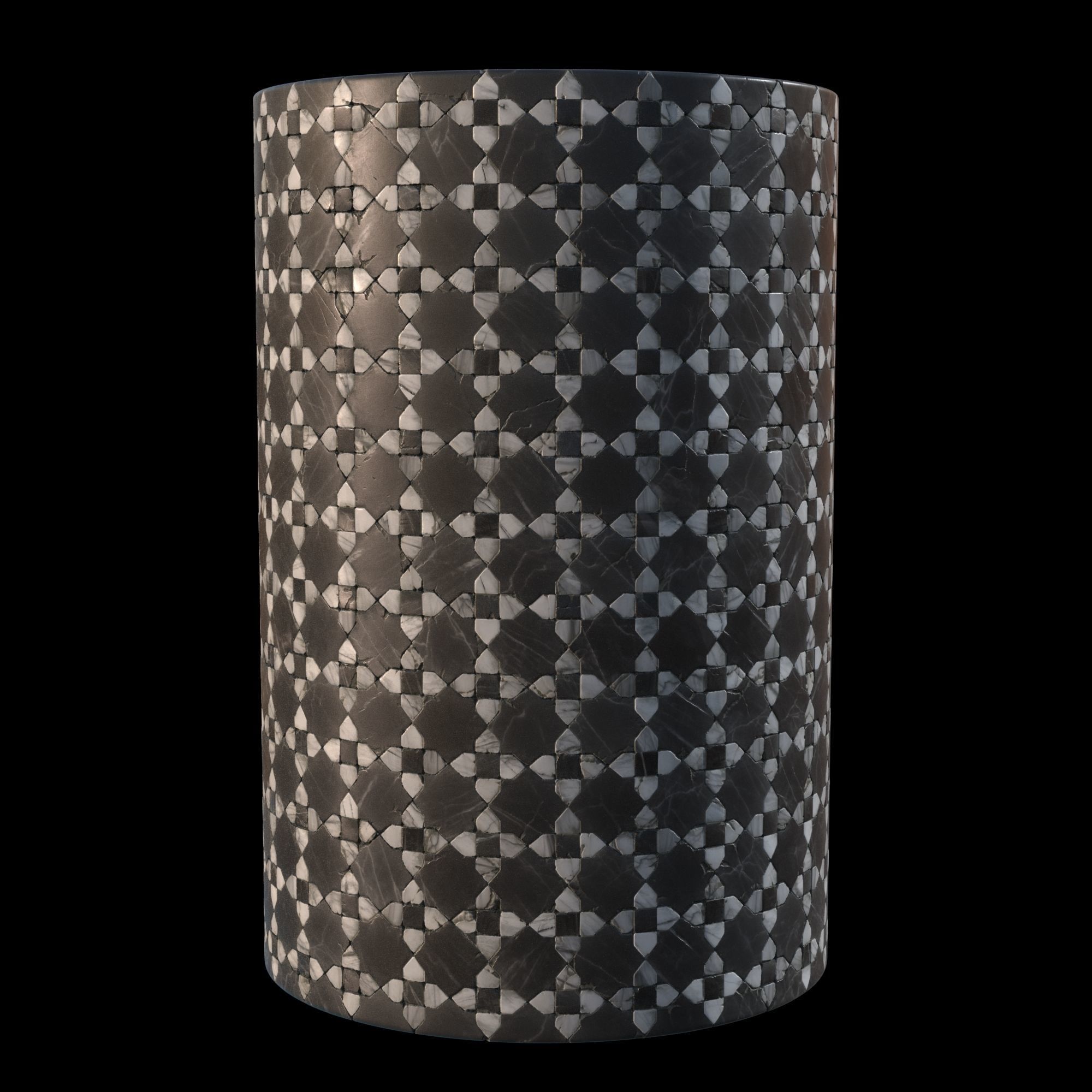 Ornamental marble mosaic PBR material Texture_2