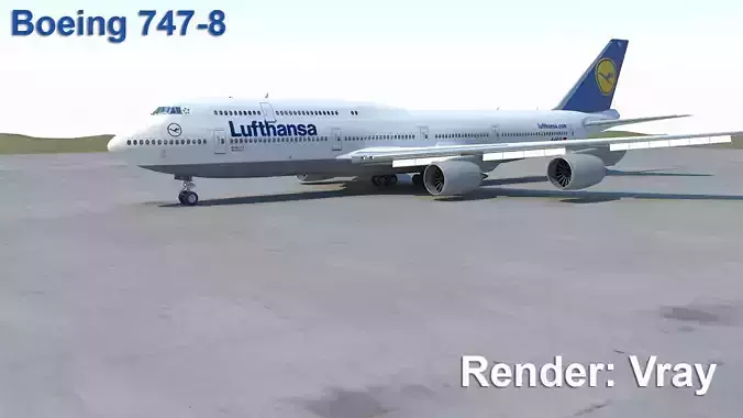 B 747-8 3D model