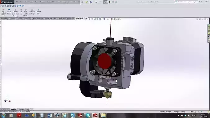 MakerBot replicator 2 extruder conversion 3D model