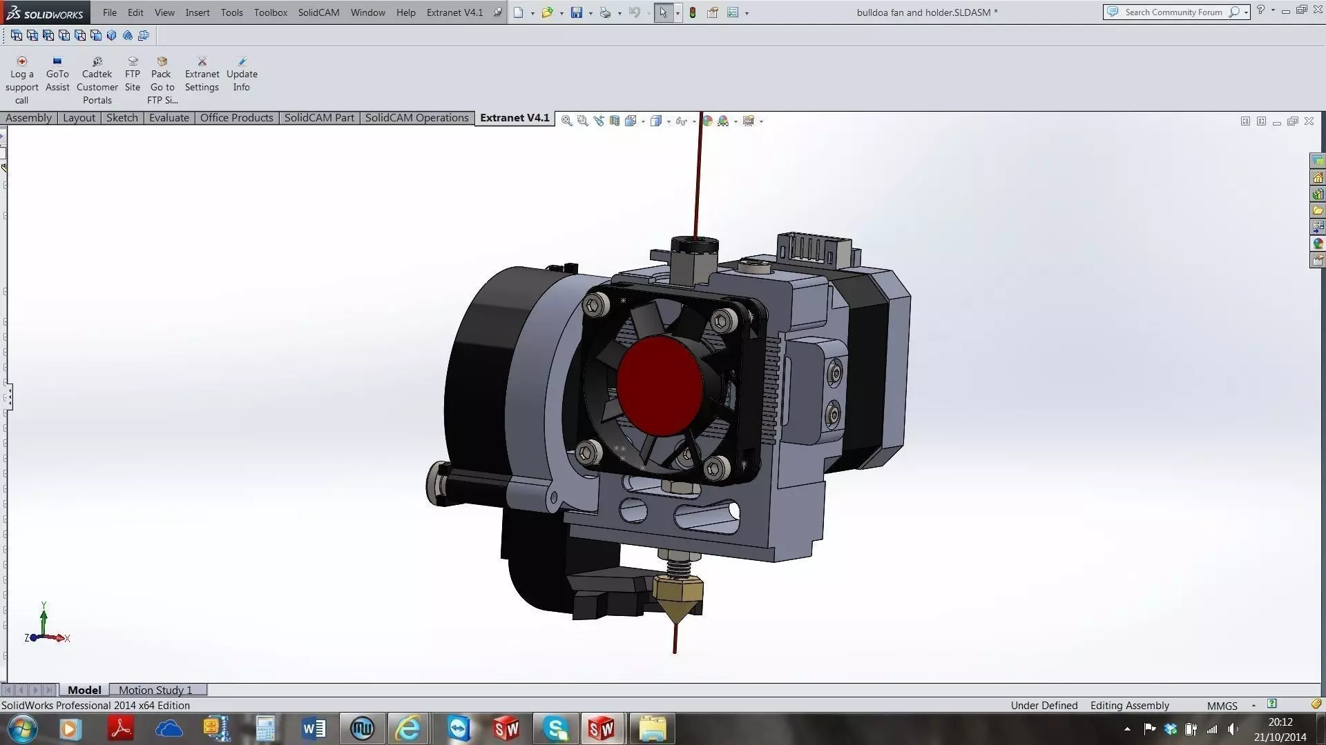 MakerBot replicator 2 extruder conversion 3D model_0